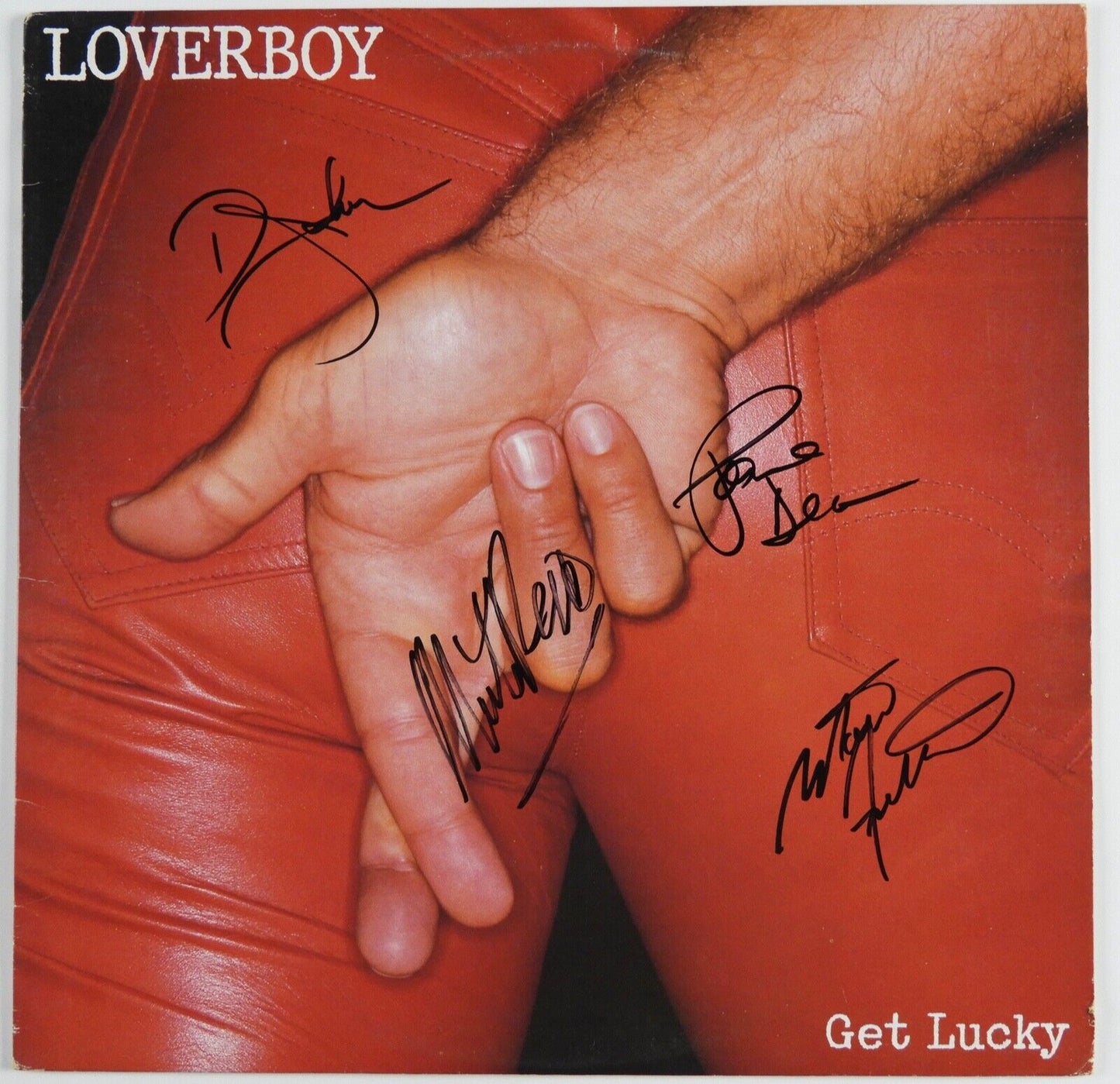Loverboy JSA Autograph Signed Fully Album Record Vinyl Get Lucky