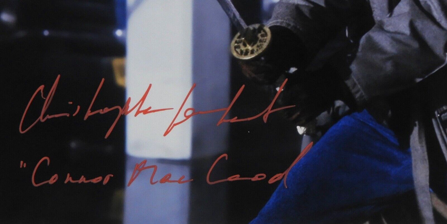 Christopher Lambert Highlander Autograph Signed Photo JSA 11x14