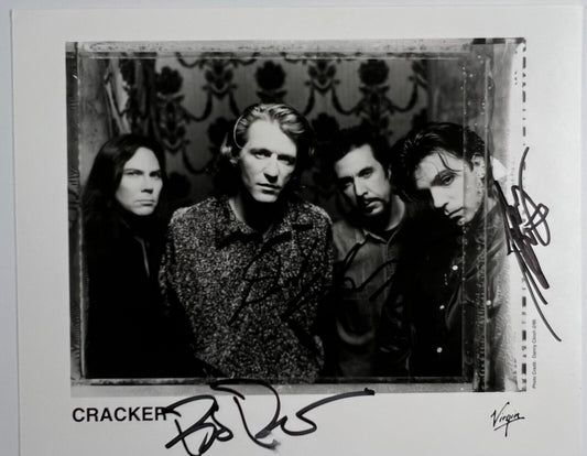 Cracker Signed Autograph JSA COA 8 x 10 Promo photo Bob Rupe David Lowery +