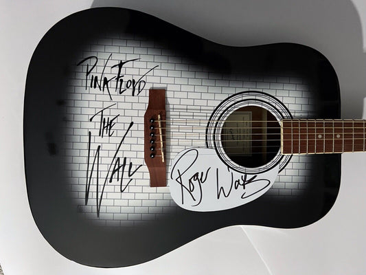 Roger Waters Pink Floyd Beckett JSA Autograph Signed Acoustic Epiphone guitar