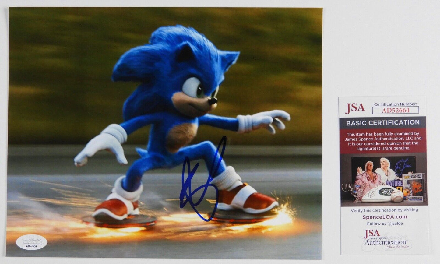 Ben Schwartz Sonic JSA Signed Autograph Photo 8 x 10