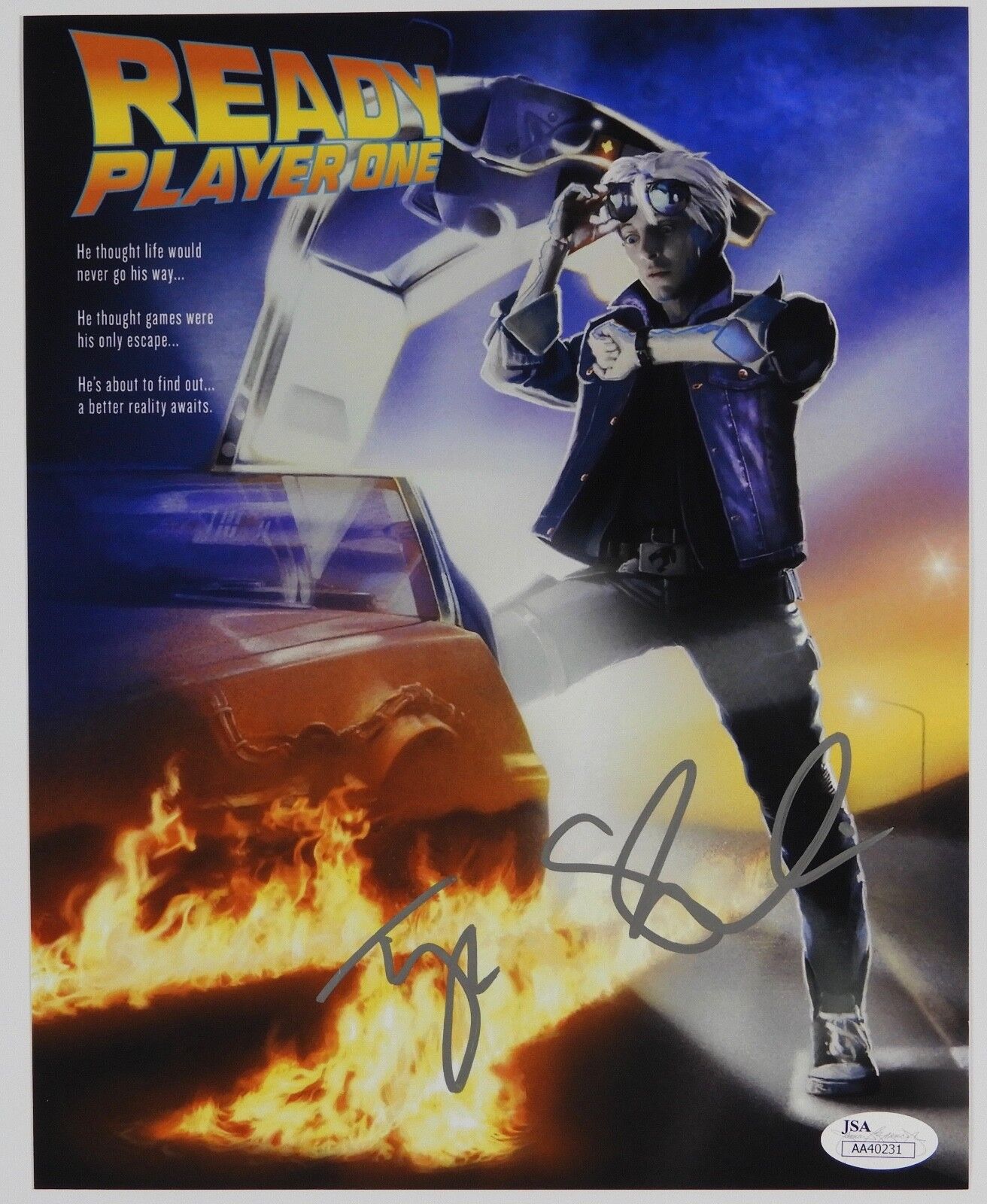 Tye Sheridan Ready Player One JSA signed autograph 8 x 10 Photo