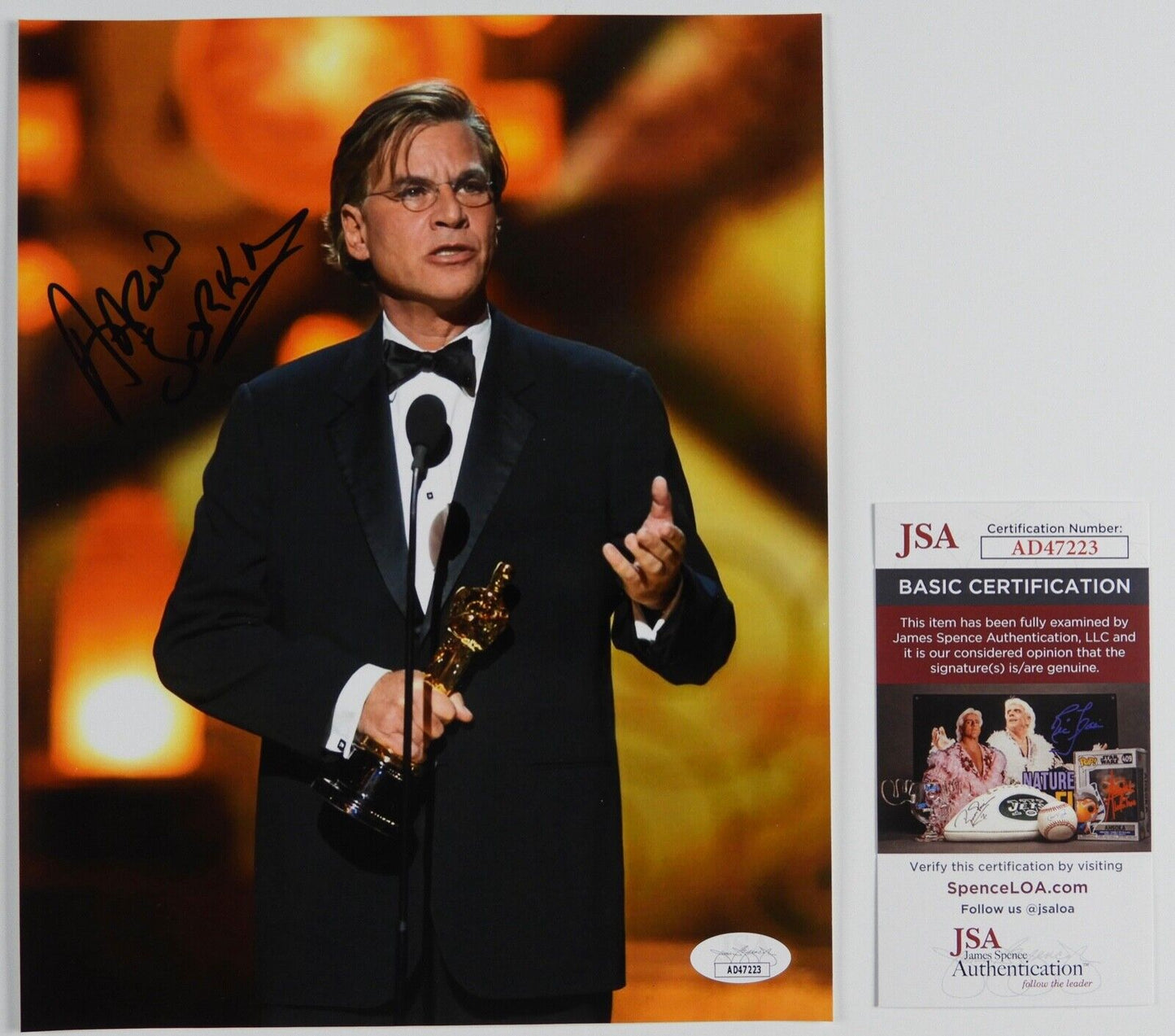 Aaron Sorkin JSA Signed Autograph Photo 8 x 10