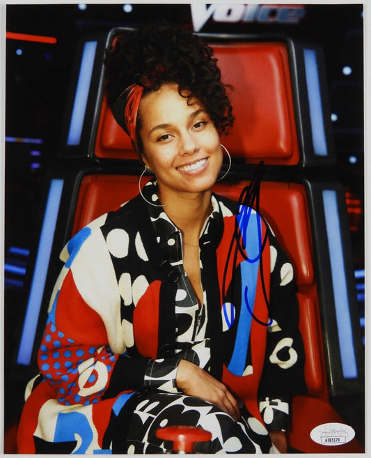 Alicia Keys JSA Signed Autograph Photo 8 x 10 the Voice