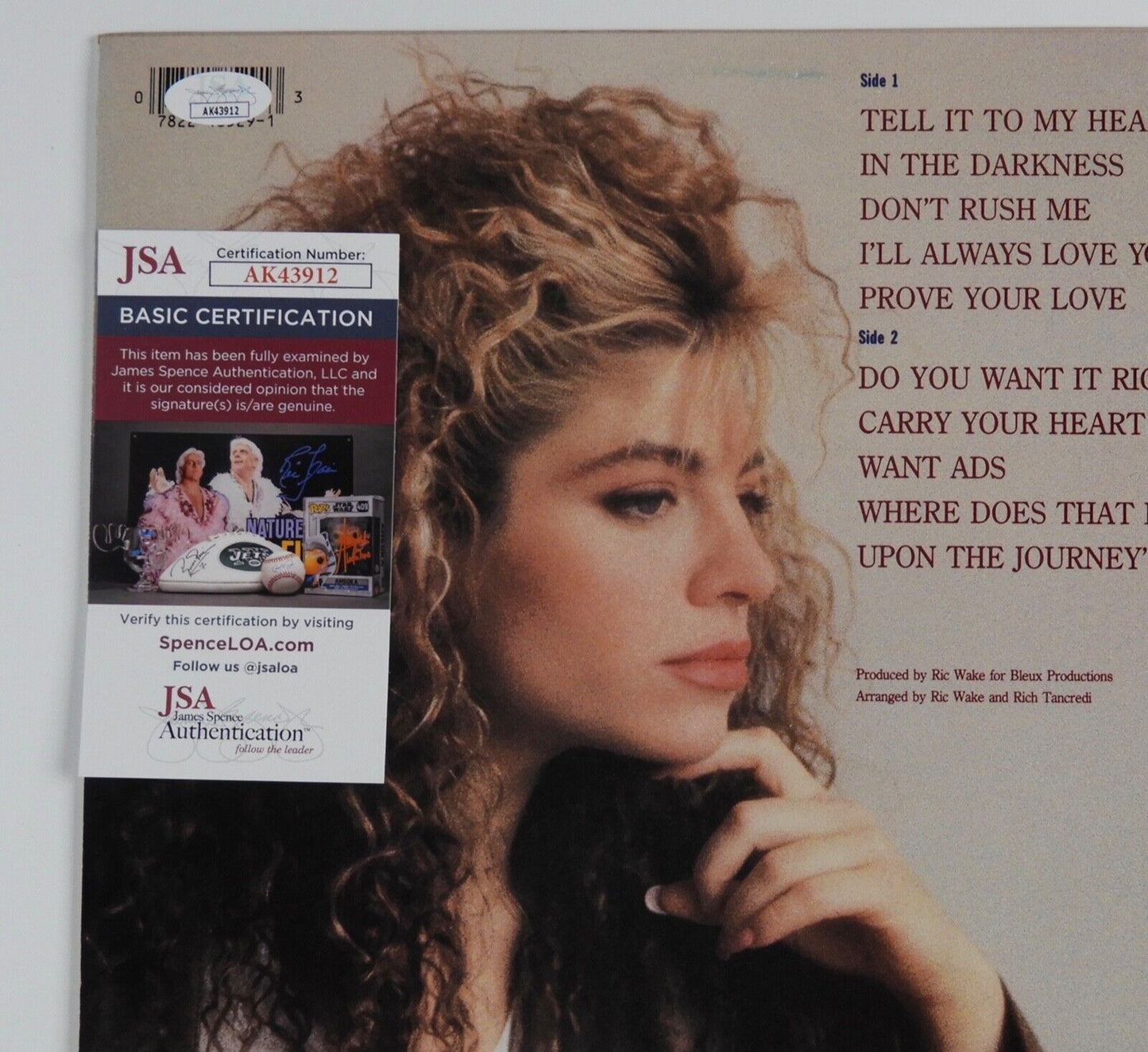 Taylor Dayne JSA Signed Autograph Album Record LP Tell It To My Heart