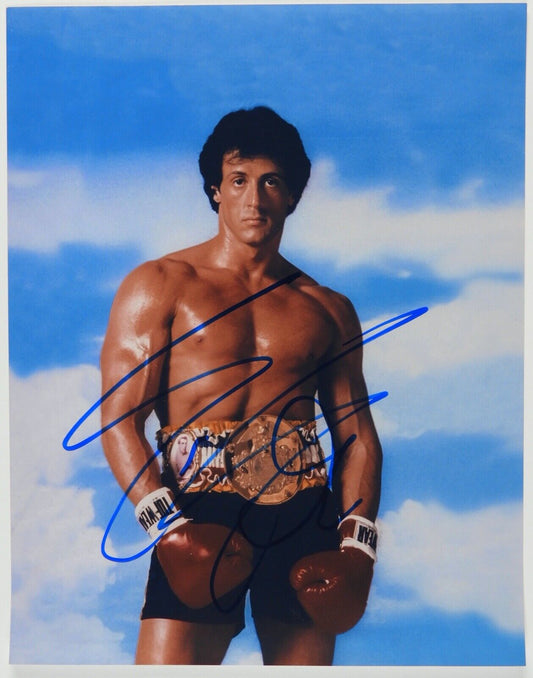 Sylvester Stallone Rocky III JSA Signed Autograph 11 x 14 Photo