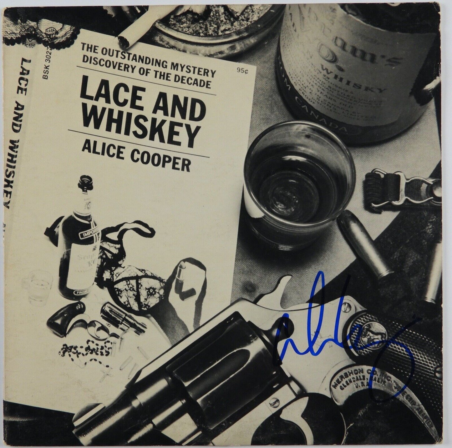 Alice Cooper JSA Signed Autograph Album Record LP Lace And Whiskey