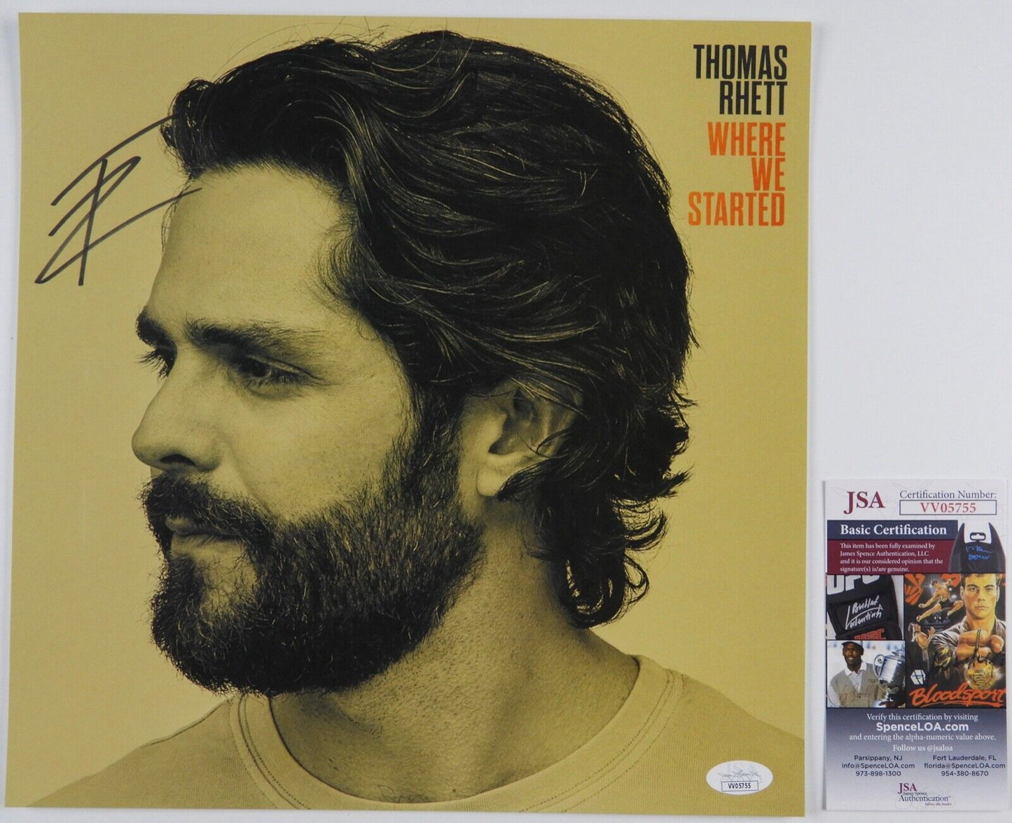 Thomas Rhett JSA Signed Autograph Album Record Lithograph Where We Started