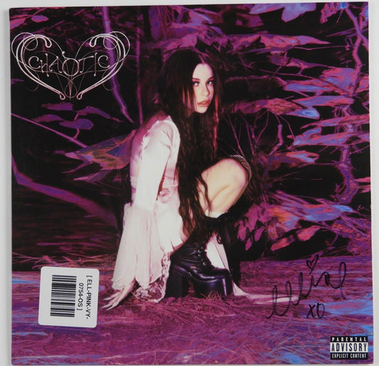 Ellise JSA Signed Autograph Album Record Vinyl Chaotic Hot Pink Vinyl