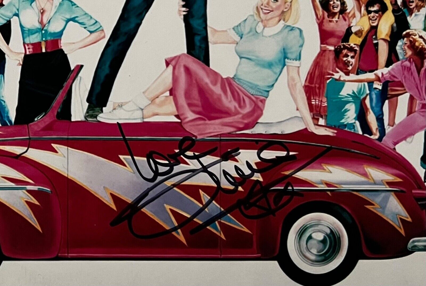 John Travolta Olivia Newton-John Grease JSA Autograph Signed Photo 8 x 10 Becket