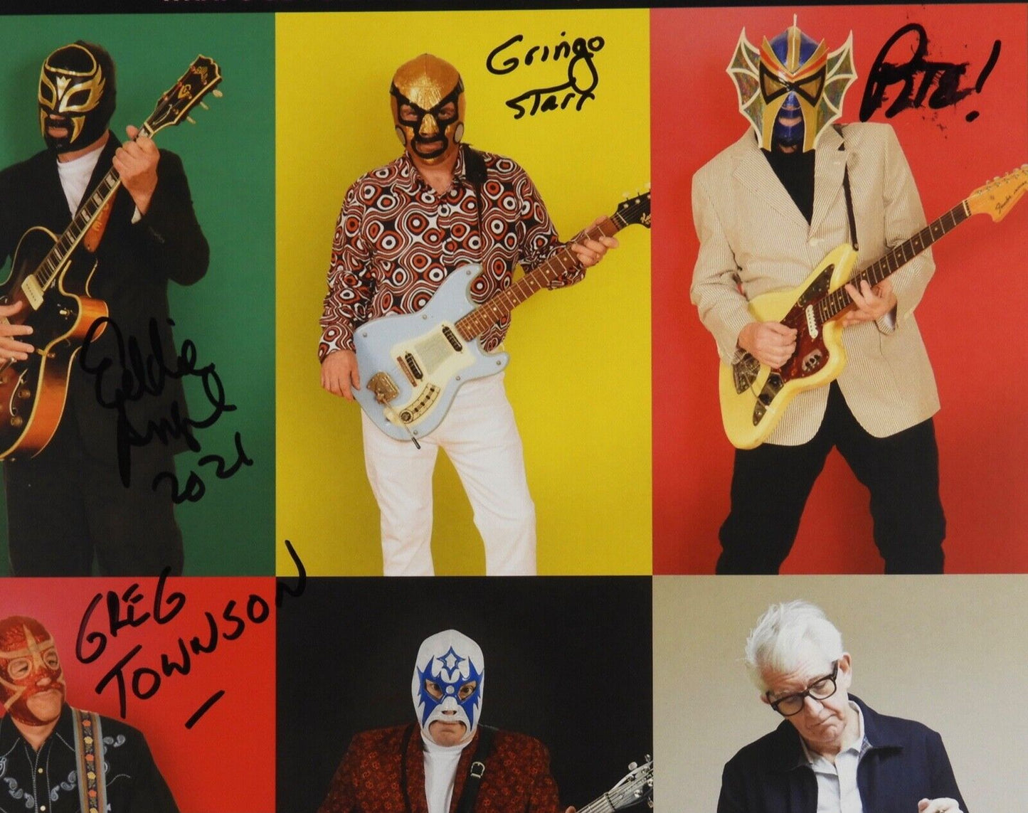 Los Straightjackets Signed JSA Autograph Album Record What's So Funny About