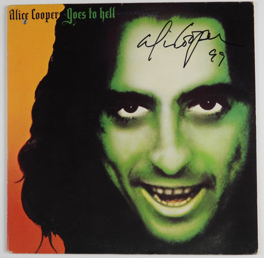 Alice Cooper JSA Signed Autograph Album Record LP Goes To Hell