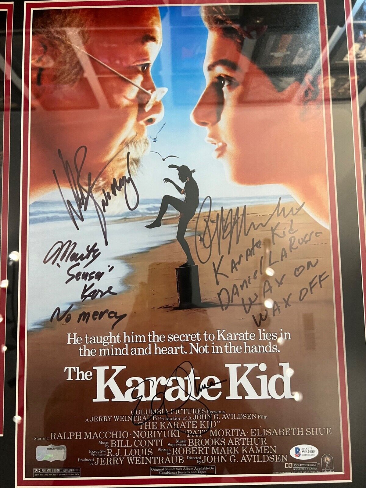 The Karate Kid Beckett Signed Autograph Photo Ralph Macchio William Zabka +