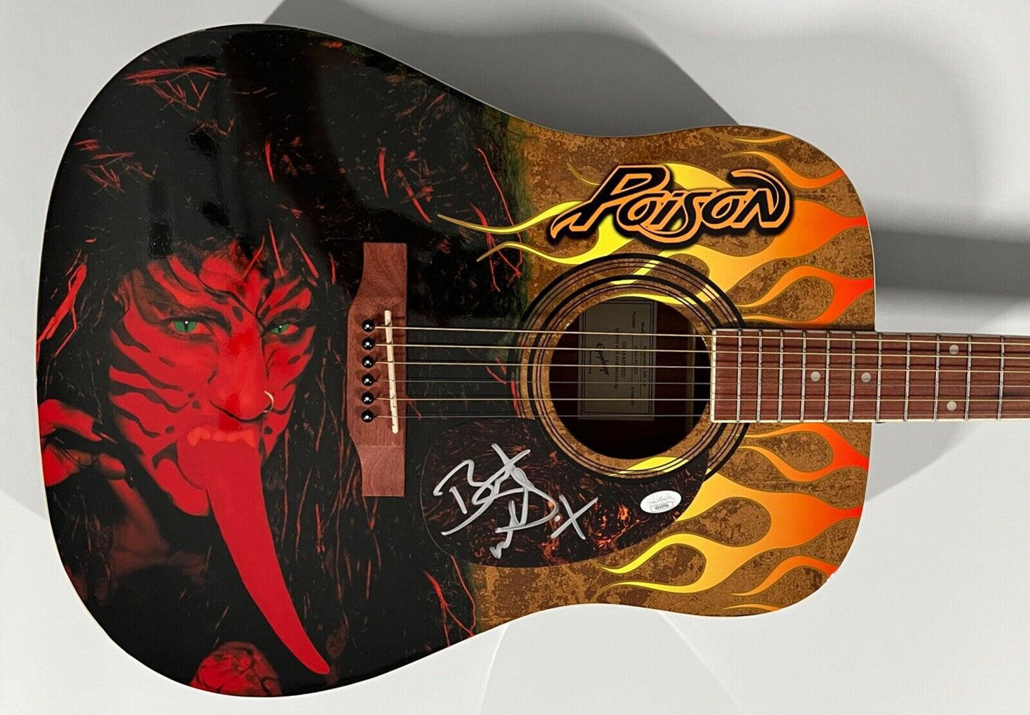 Bret Michaels Poison JSA Autograph Signed Acoustic Guitar