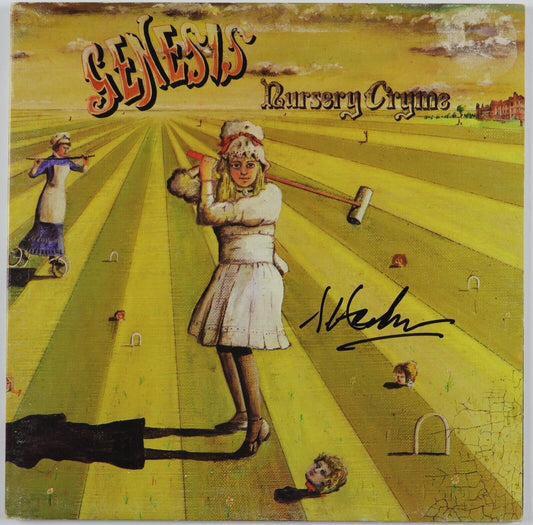 Genesis Steve Hackett JSA Signed Autograph Album Record LP Nursery Cryme