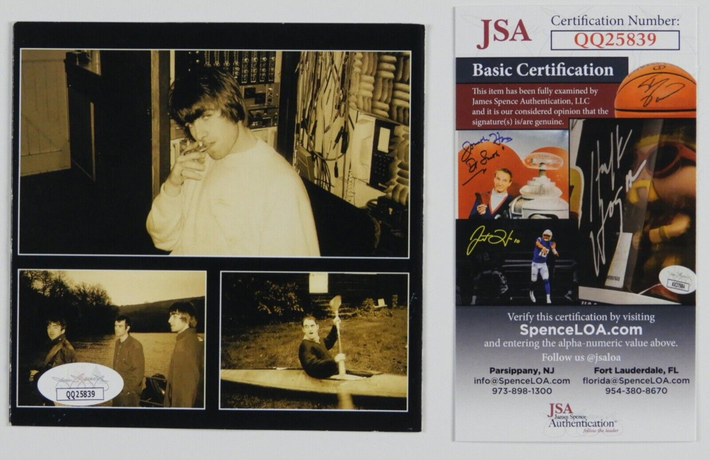 Oasis Noel Gallagher JSA Signed Autograph CD Definitely Maybe