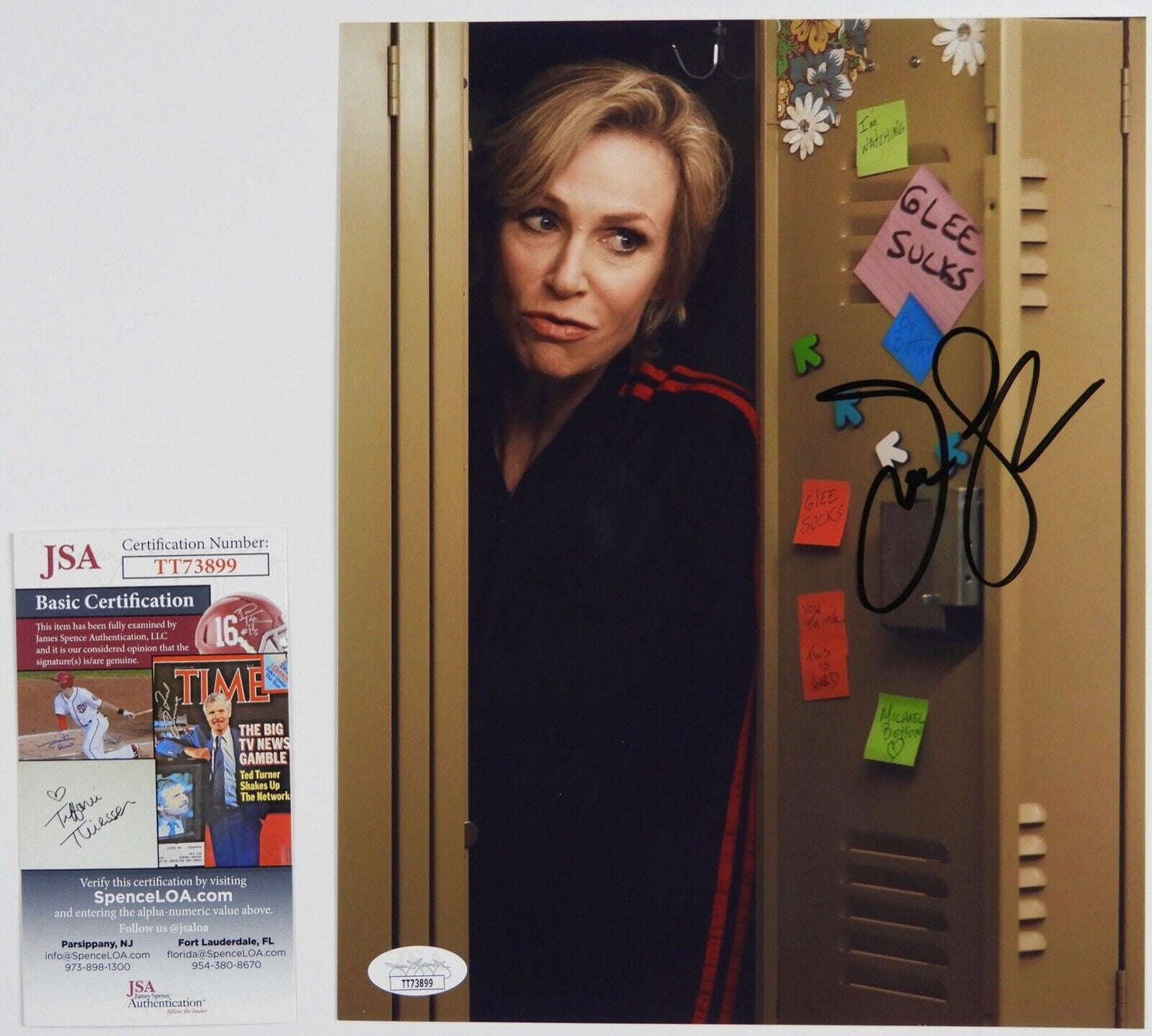Jane Lynch Autograph JSA 8 x 10 Signed Photo Glee