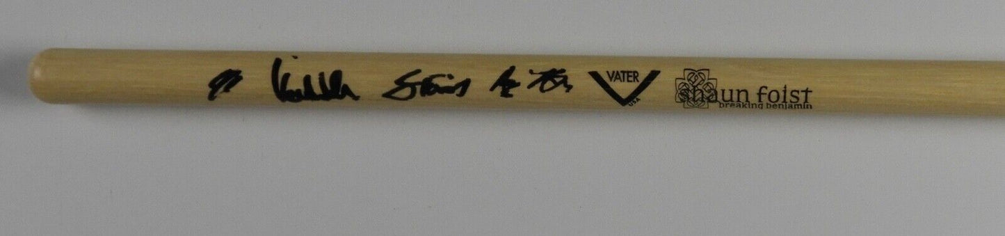 Breaking Benjamin Fully JSA Autograph Signed Drumstick Drum Stick