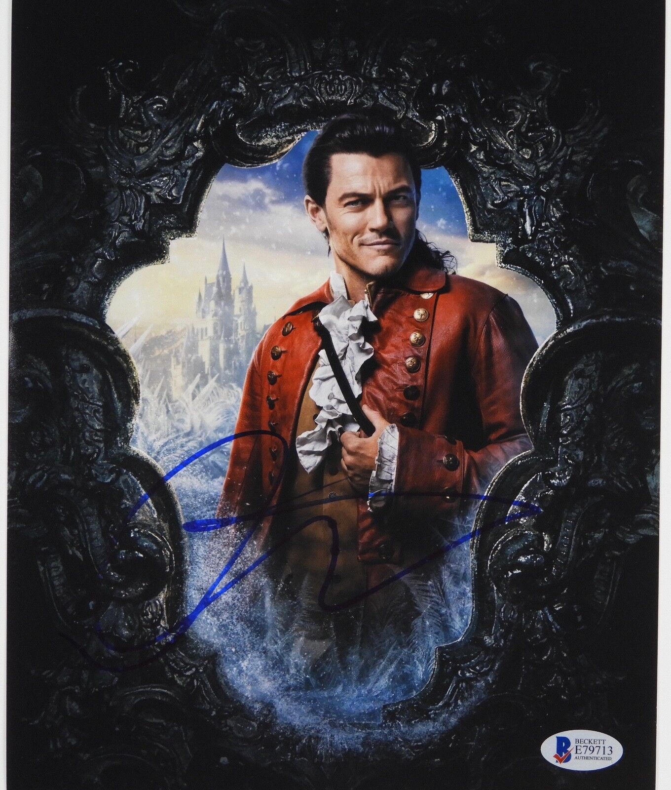 Luke Evans Beauty And The Beast Autograph Signed Photo Beckett BAS 8 x 10