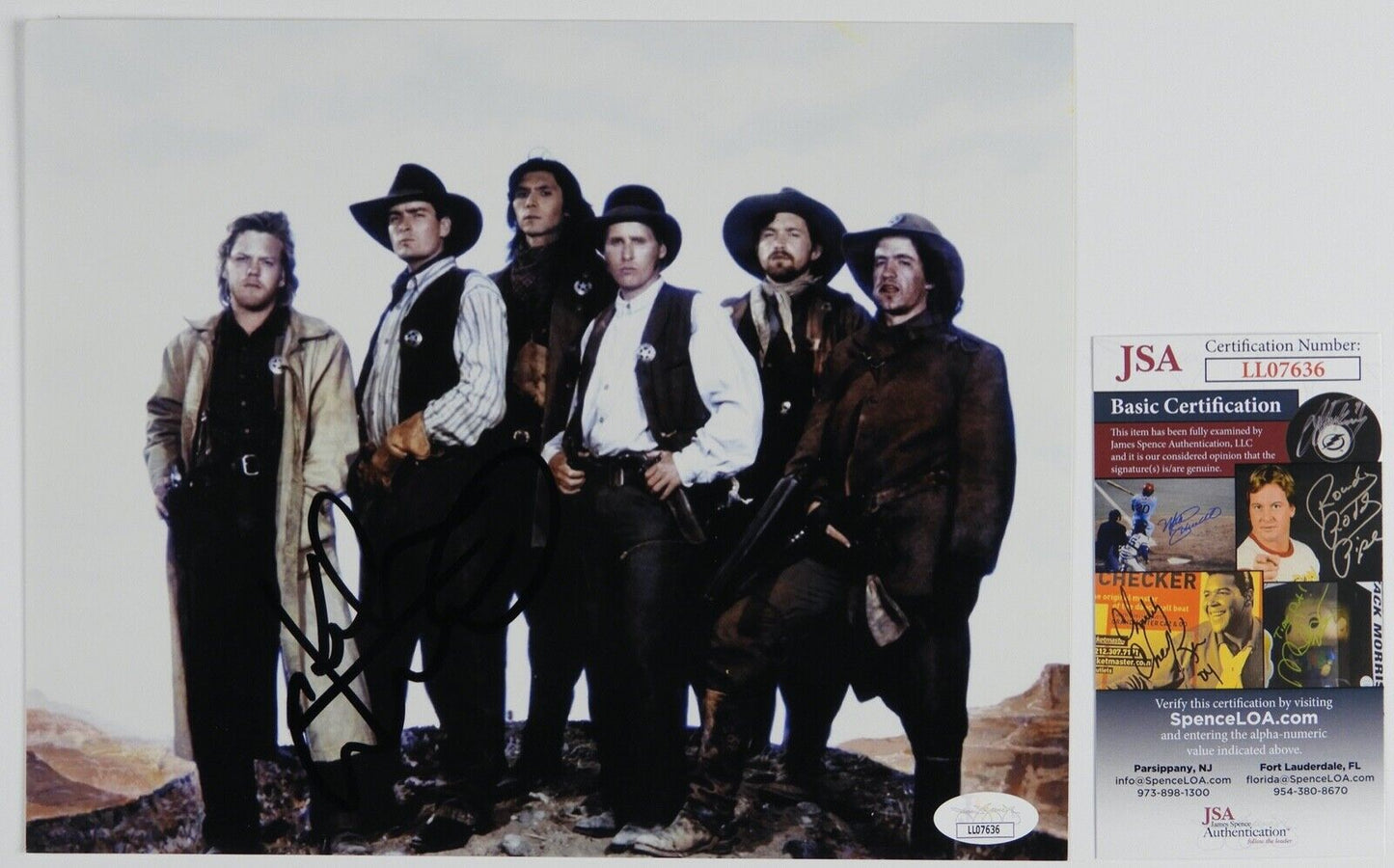 Kiefer Sutherland JSA Signed Autograph 8 x 10 Photo Young Guns