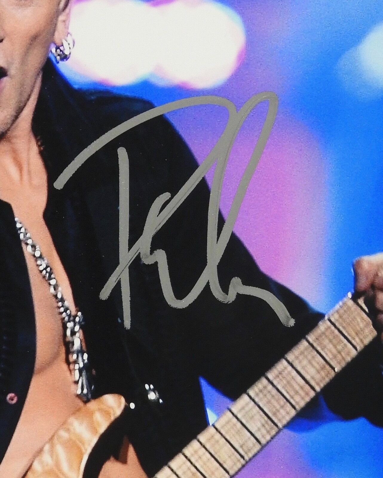 Phil Collen Def Leppard Autograph Signed Photo Beckett BAS 8 x 10