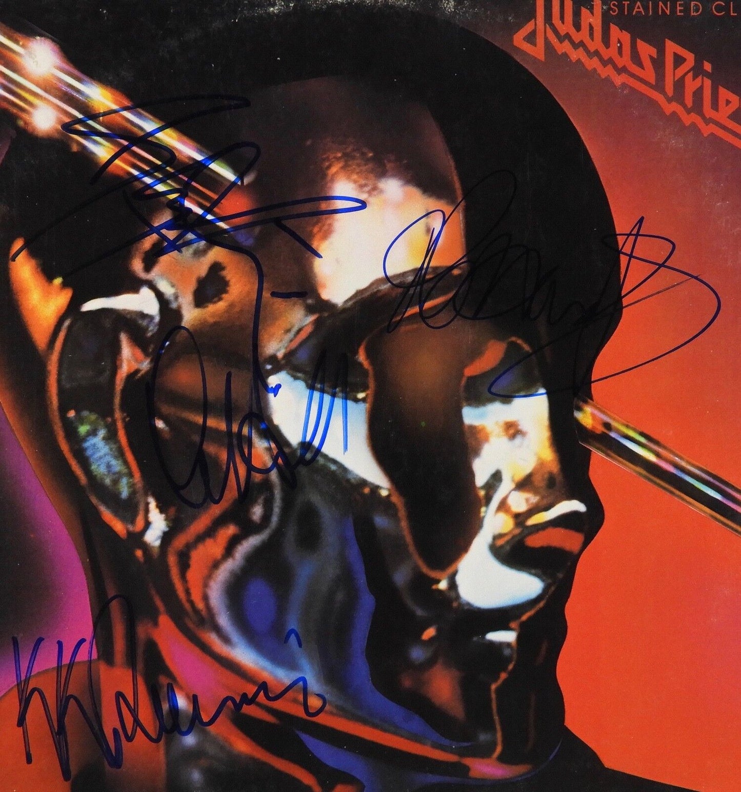 Judas Priest Stained Class Band Signed Autograph Record Album JSA Vinyl