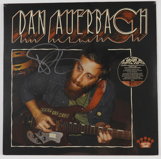 Dan Auerbach Signed Autograph Record Album Keep It Hid Peach & Black Vinyl