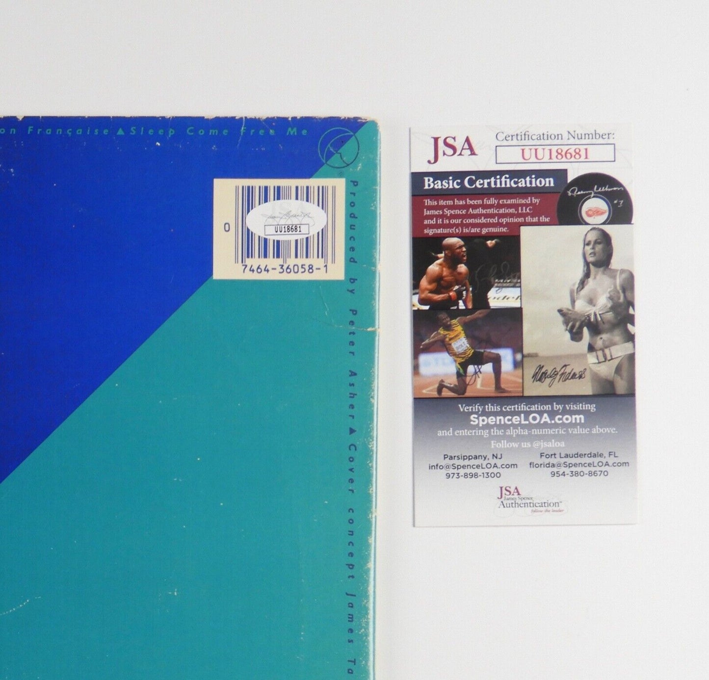 James Taylor JSA Signed Autograph Record Album Vinyl Flag