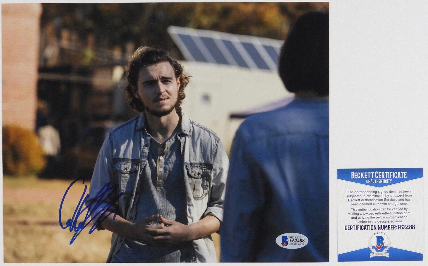 Collin McAuliffe Alden Walking Dead Autograph Signed Photo Beckett 8 x 10
