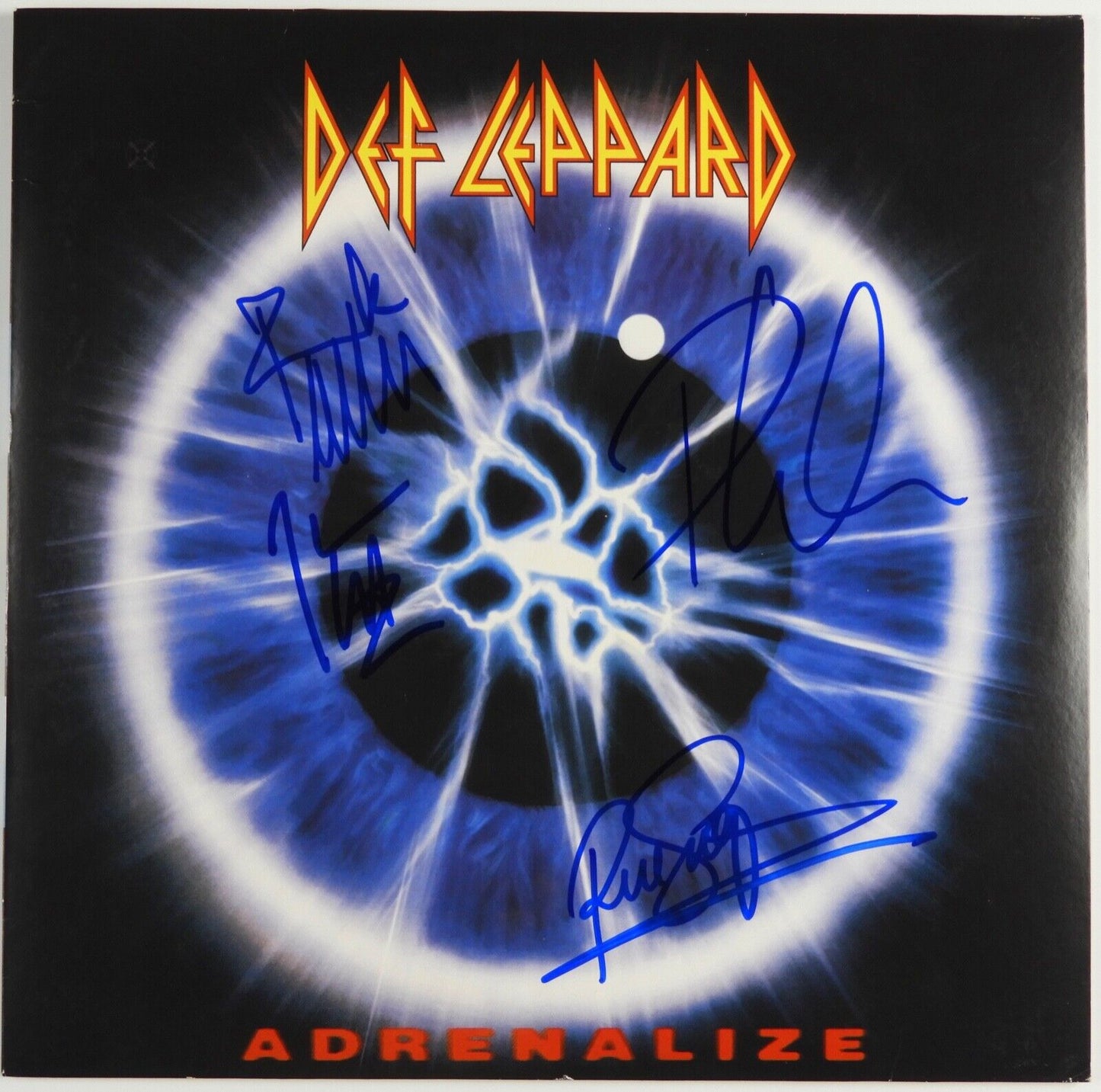 Def Leppard  Fully Signed Adrenalize Autograph Album Record Vinyl REAL Epperson