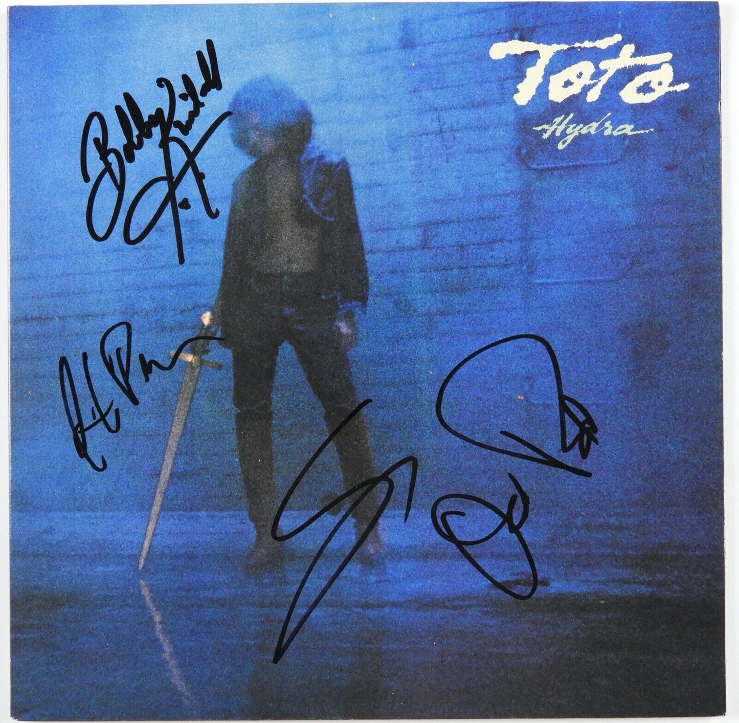 Toto JSA Signed Autograph Album Record LP Hydra Bobby Kimball Steve Lukather +