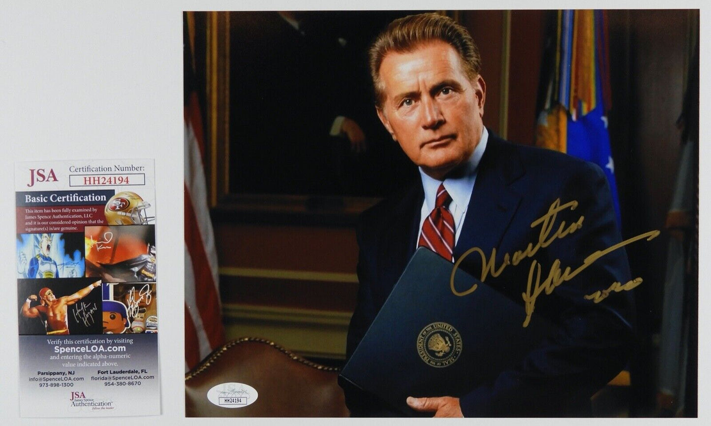 Martin Sheen JSA Autograph Signed Photo 8 x 10 The West Wing