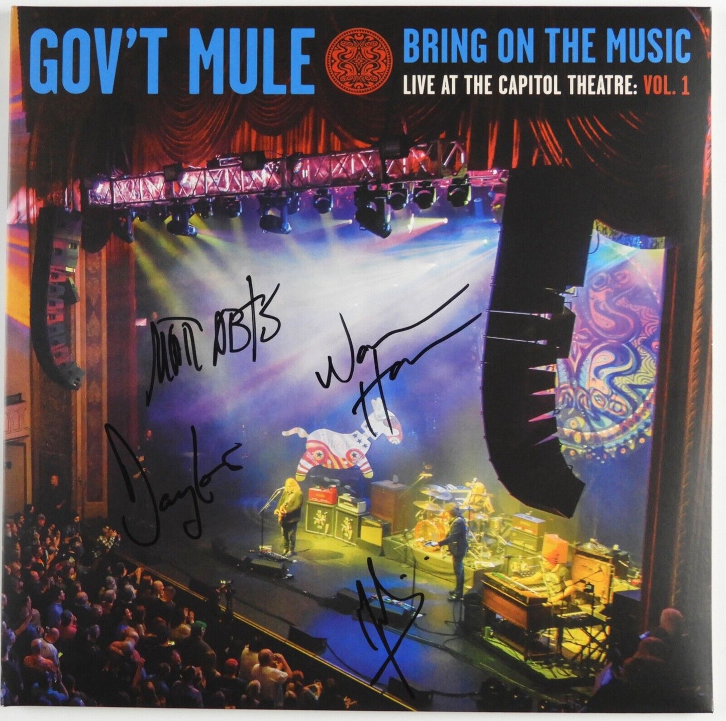 Gov't Mule Fully Signed JSA Autograph Album Record Vinyl Warren Hayes +