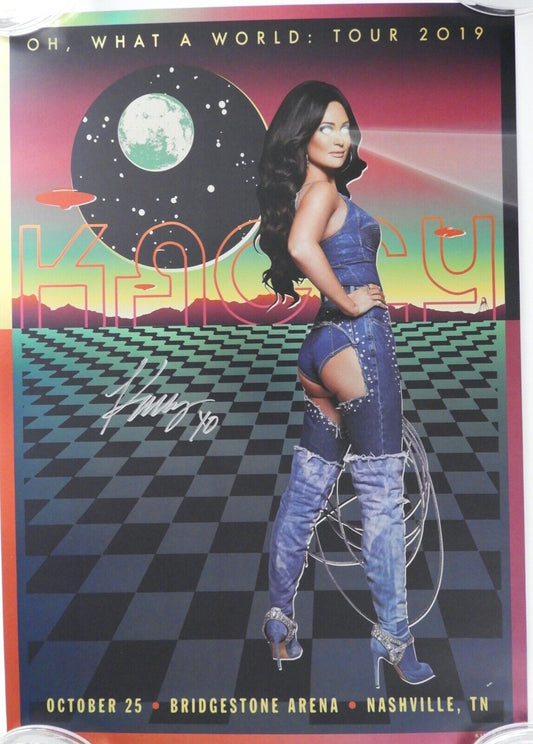 Kacey Musgraves Signed Autograph Oh What A Night Tour Poster Lithograph