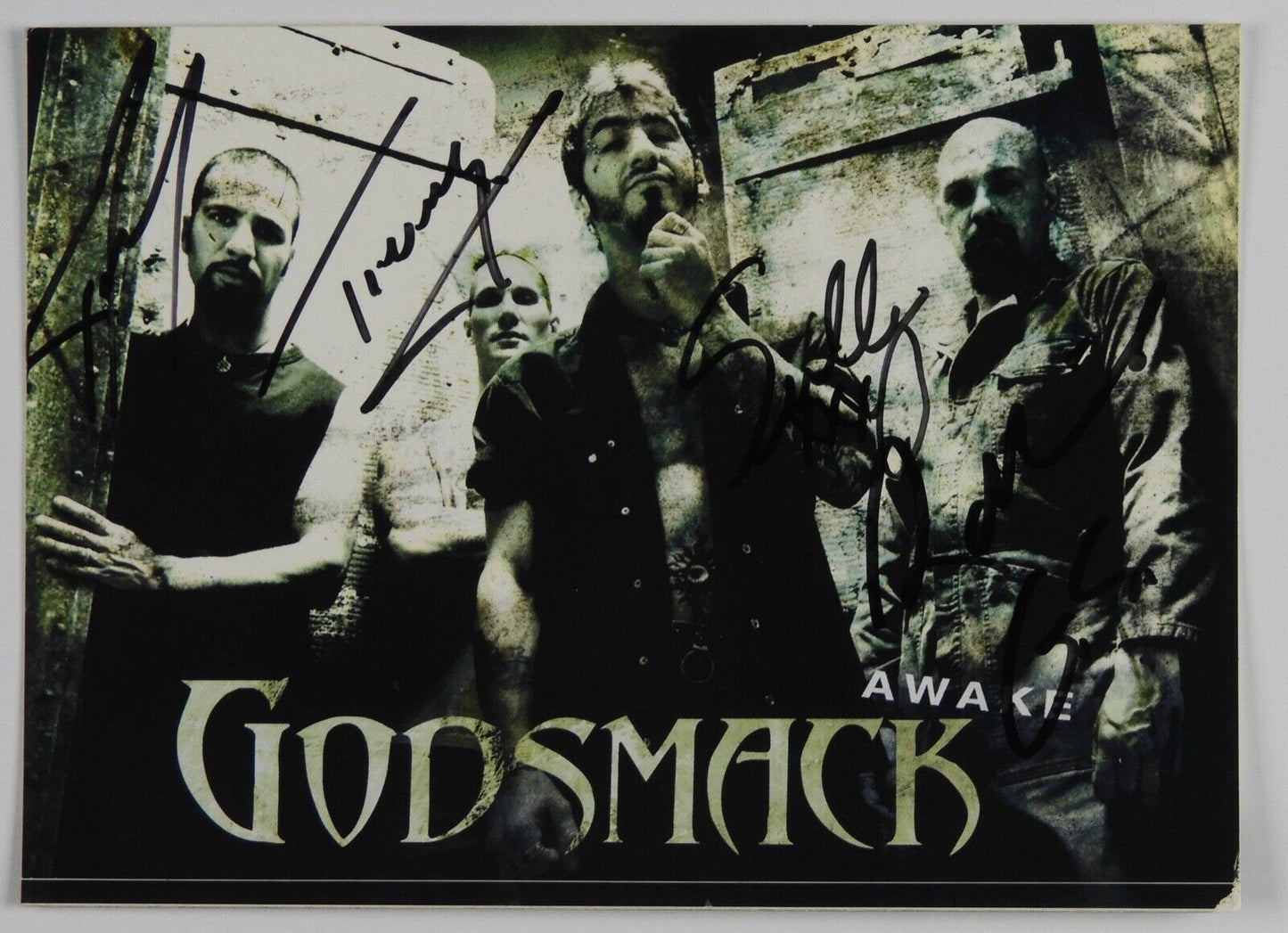 Godsmack Fully Signed JSA Autograph Post Card