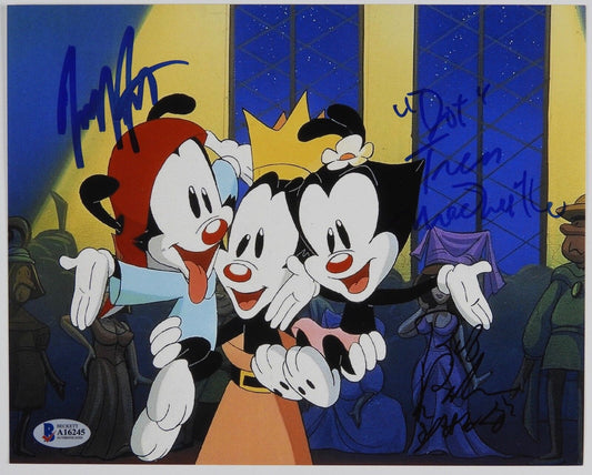 Animaniacs Jess Harnell Fully Autograph Signed Photo Beckett BAS COA 8 x 10