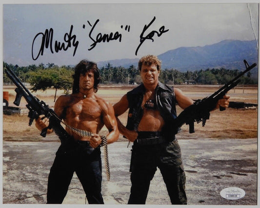 Martin Kove Rambo II Signed Autograph JSA COA Photo 8 x 10 Karate Kid