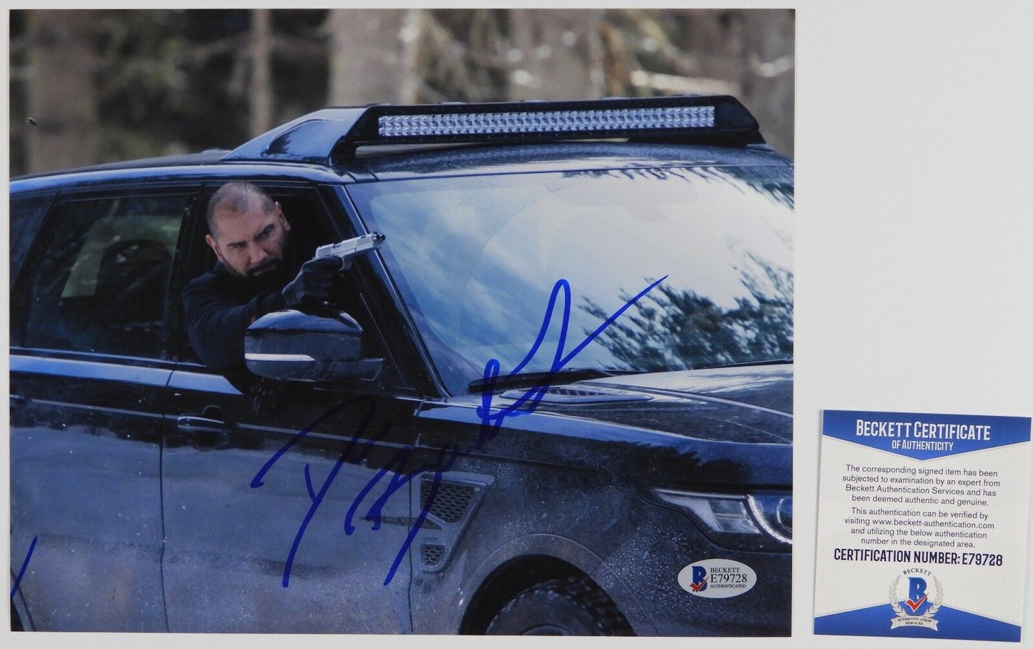 Dave Bautista James Bond Spectre Autograph Signed Photo Beckett BAS Photo