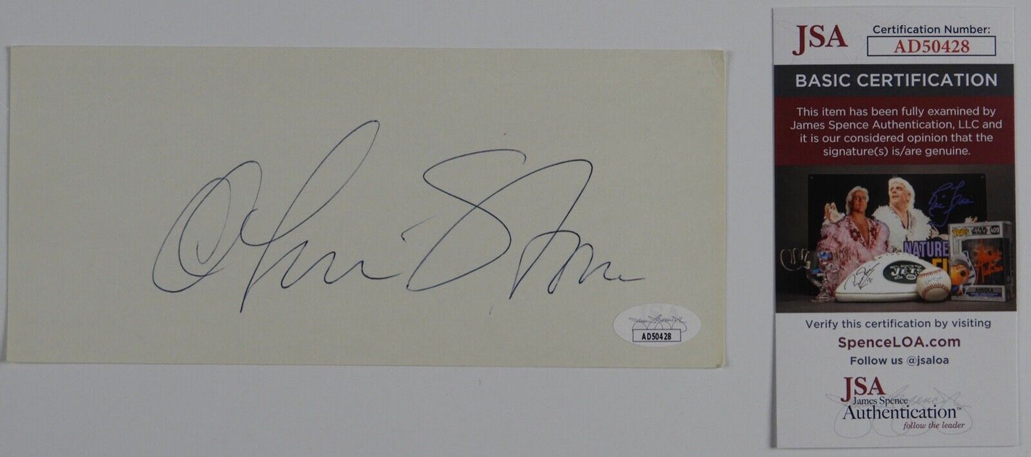 Oliver Stone JSA COA Signed Autograph Cut