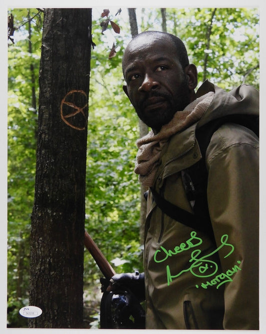 Lennie James Morgan Walking Dead Autograph Signed Photo JSA 11x14