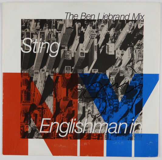 Sting Englishman In Signed Autograph Record Album JSA Vinyl Record