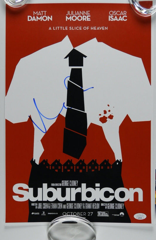 Matt Damon JSA Signed Autograph 12 x 18 poster on card stock Suburbicon