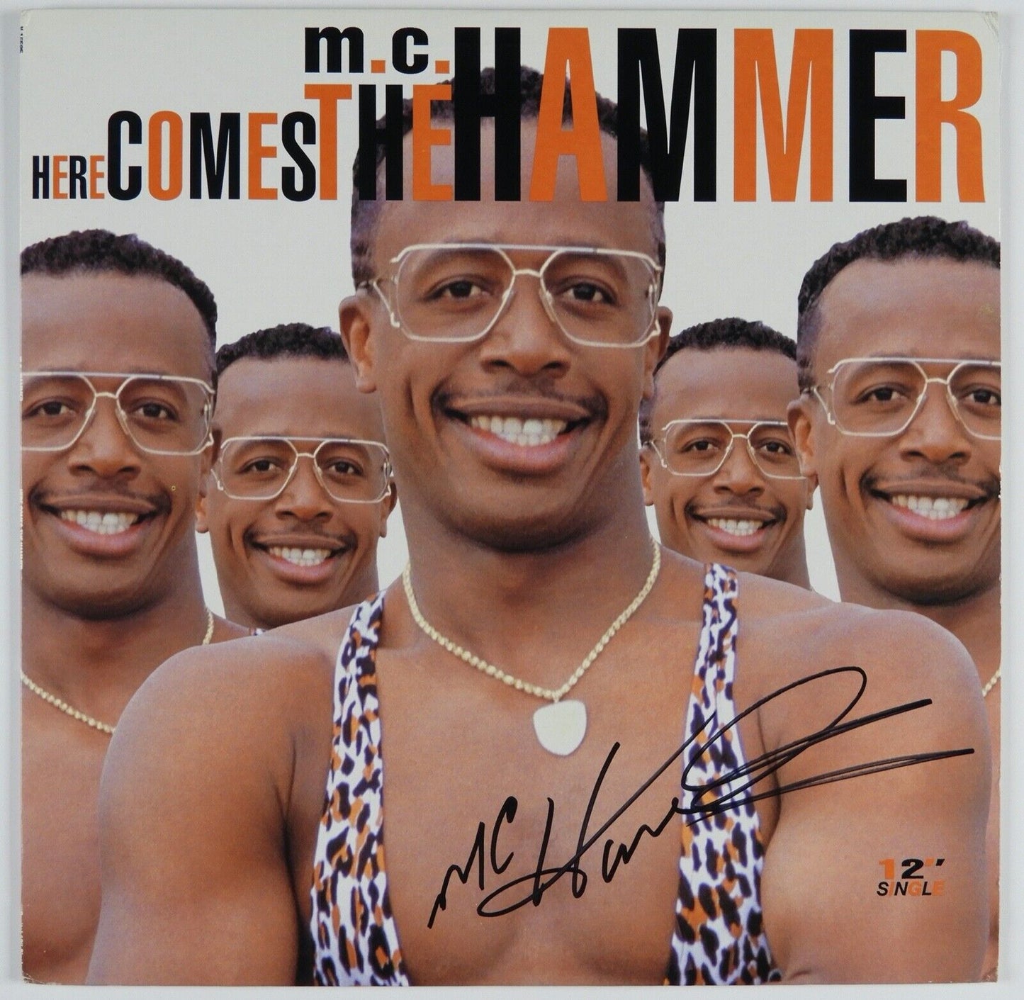 MC Hammer Signed Autograph Record JSA COA Here Comes The Hammer 12"