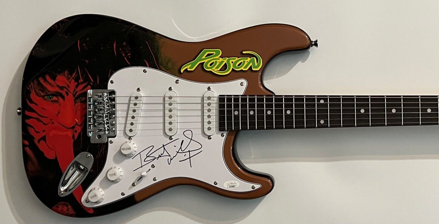 Bret Michaels Poison JSA Signed Autograph Electric Stratocaster Guitar