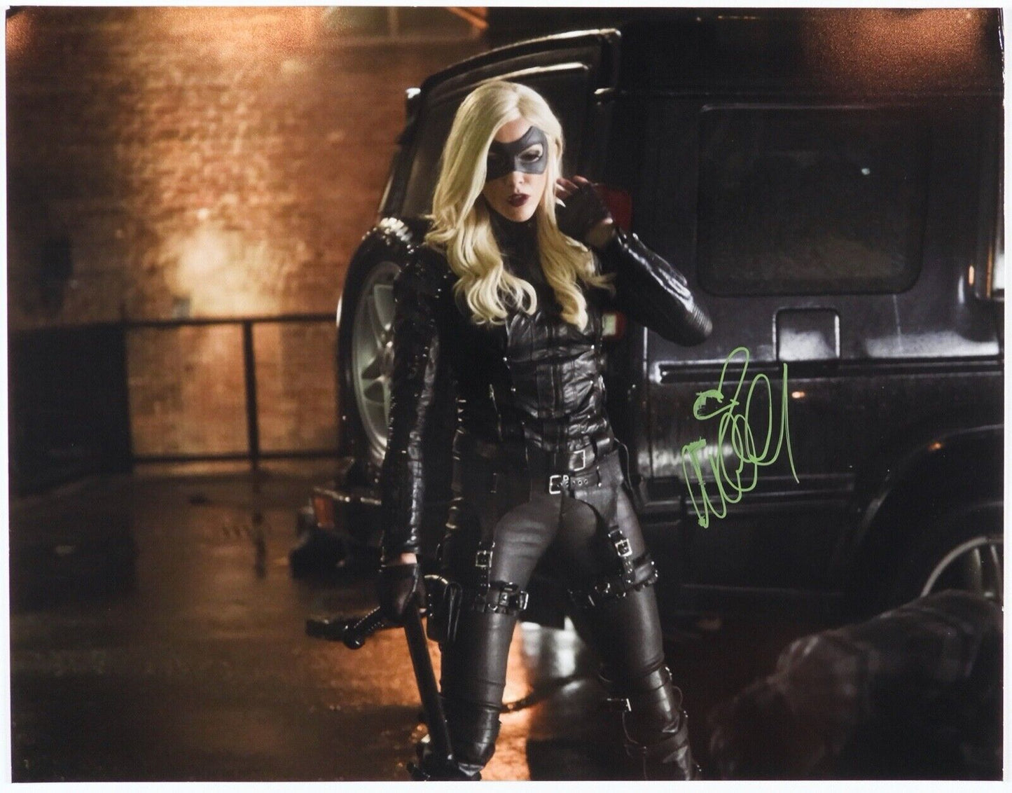 Katie Cassidy Arrow Autograph Signed 11 x 14 JSA COA Black Canary