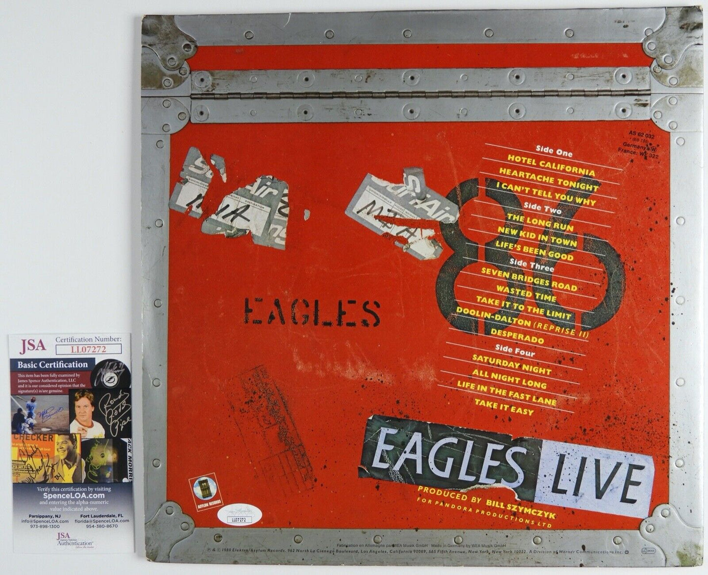 Don Felder Eagles JSA Signed Autograph Album Vinyl Record Live