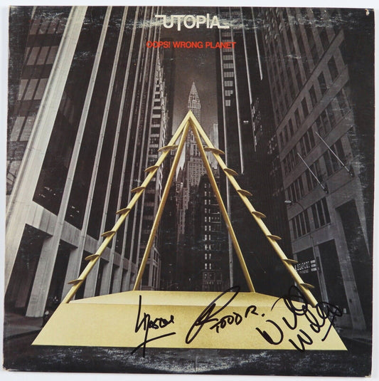 Utopia JSA Signed Autograph Album Vinyl Record Todd Rundgren Kasim Sulton +