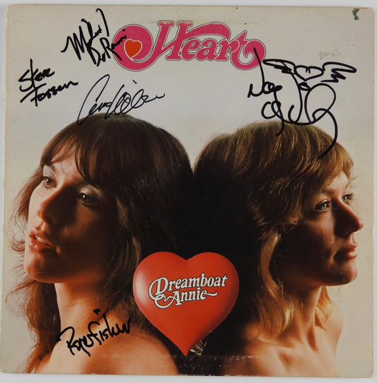 Heart Band JSA Ann Nancy Wilson Dreamboat Annie Signed Autograph Record Album