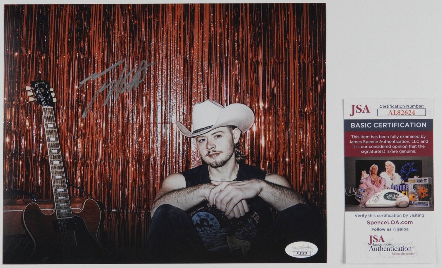 Tyler Booth JSA Signed Autograph 8 x 10 Photo Country Music Star