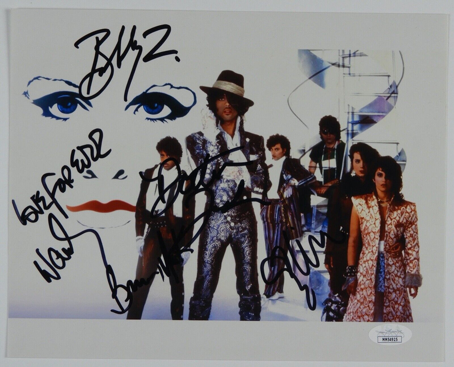 Prince and the Revolution Signed JSA Autograph Photo 8 x 10 Wendy and Lisa